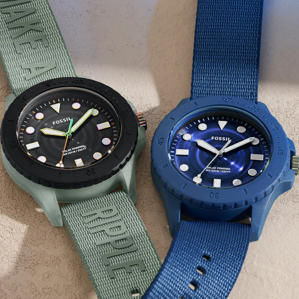 Fossil Men's Blue Watch, Tide Ocean Material® | Fs5893 by i-watch