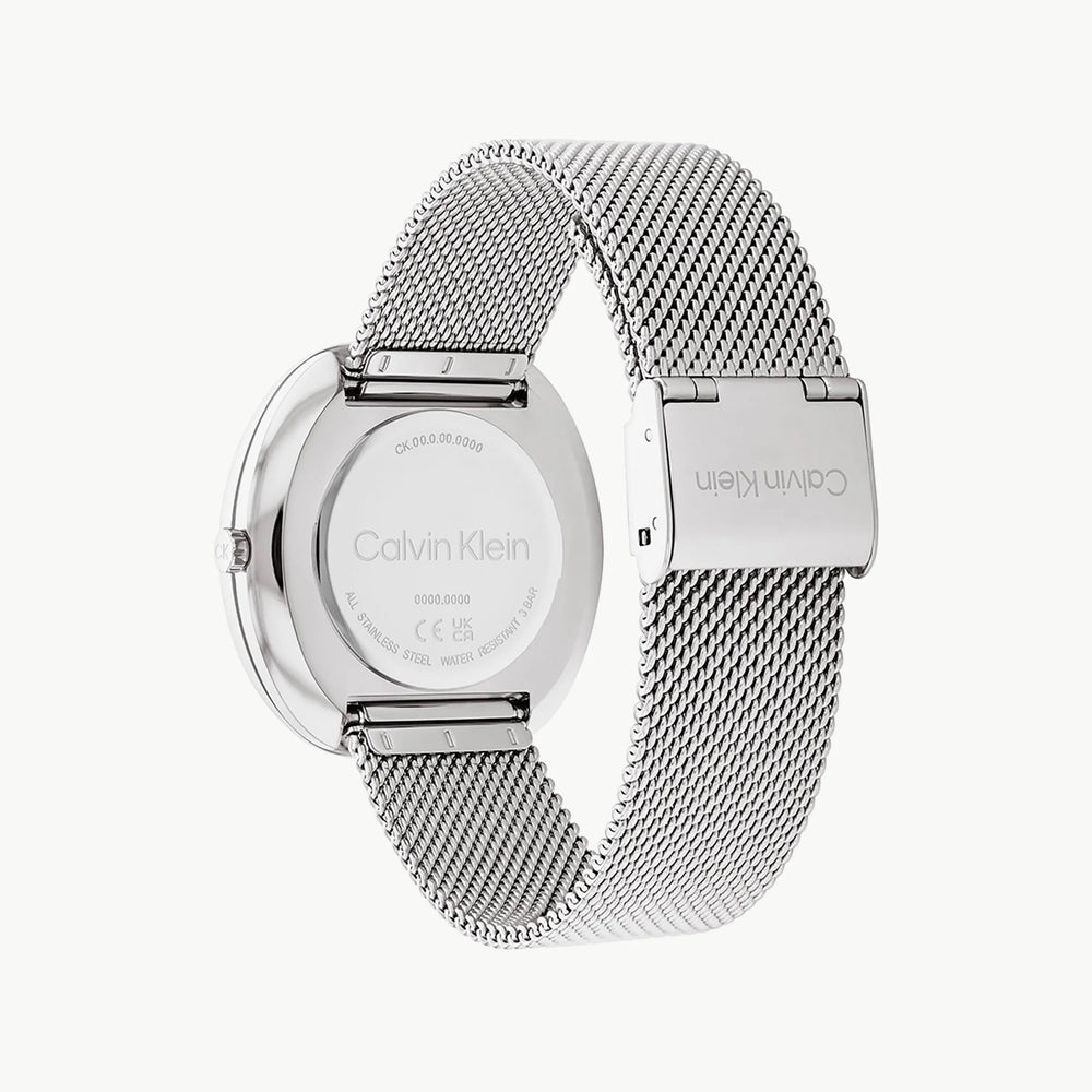 Ck Calvin Klein Women's Silver Watch, White Dial | K3m23126s by i-watch