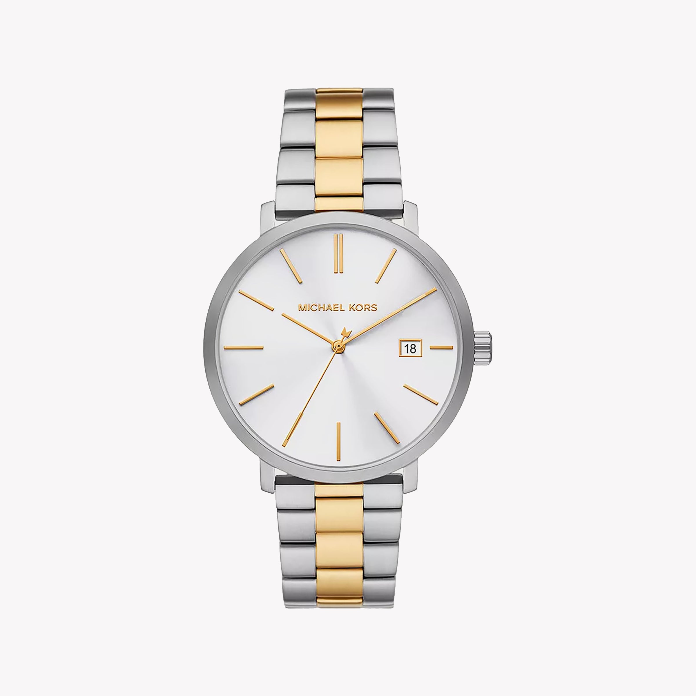 MICHAEL KORS MK9134 - MODERN ELEGANCE IN SILVER & GOLD MEN'S TIMEPIECE