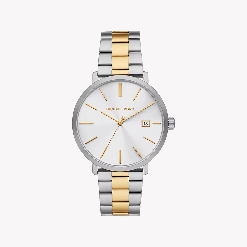 Michael Kors Men's Silver-Gold Watch, White Dial | Mk9134 by i-watch