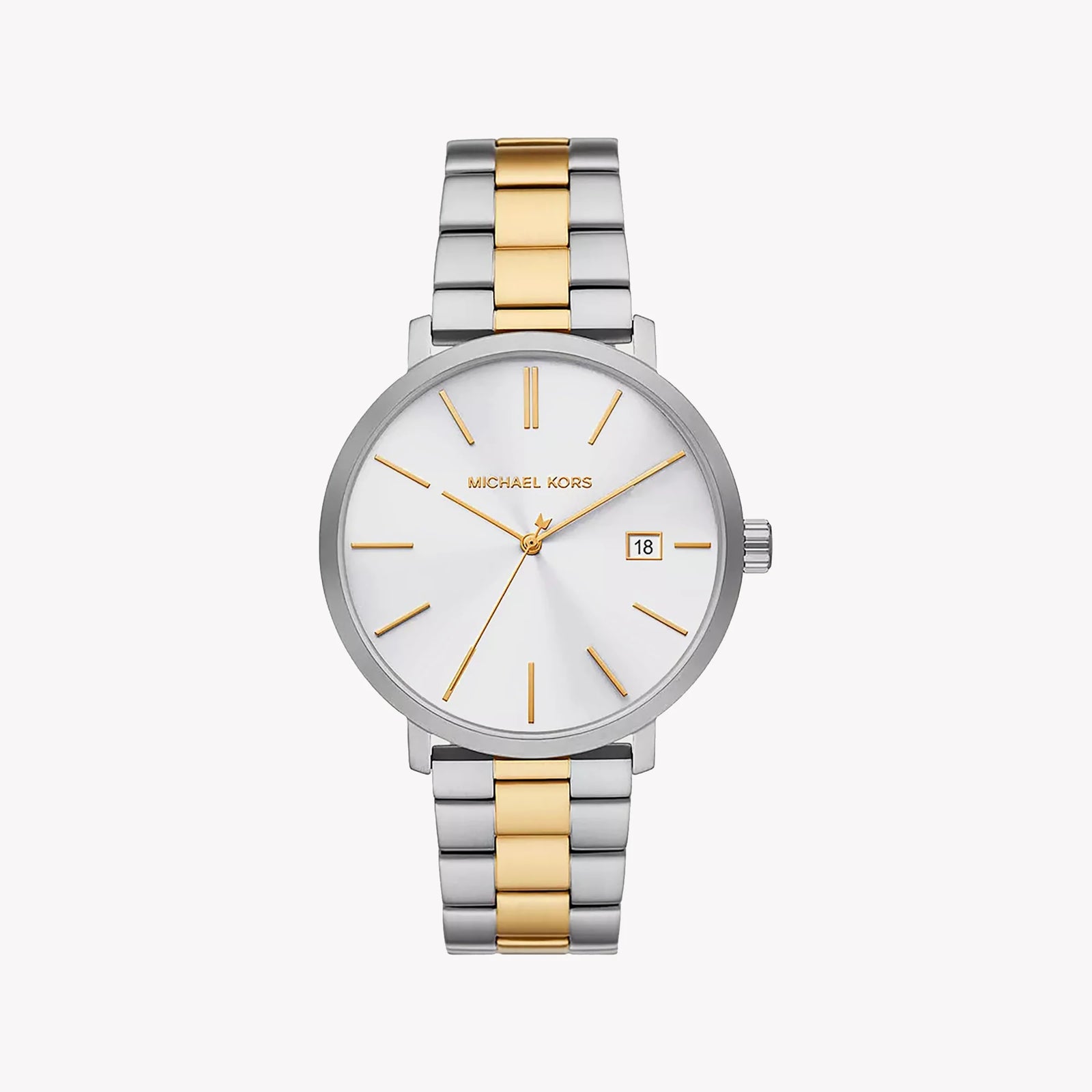 Michael Kors Men's Silver-Gold Watch, White Dial | Mk9134 by i-watch