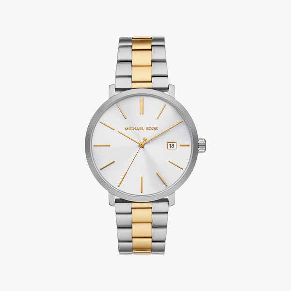 Michael Kors Men's Silver-Gold Watch, White Dial | Mk9134 by i-watch