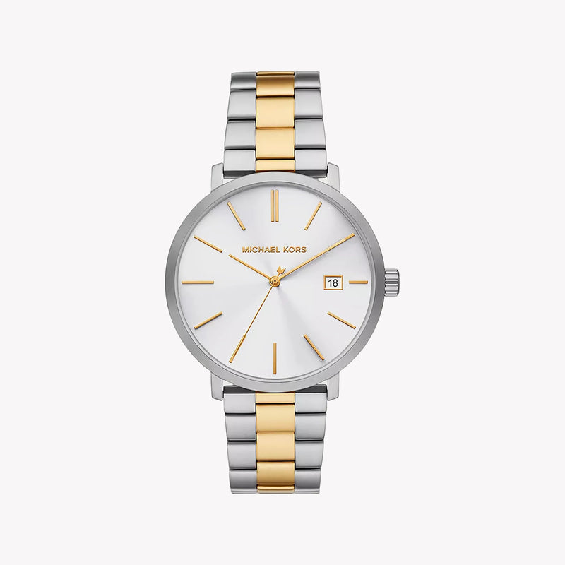Michael Kors Men's Silver-Gold Watch, White Dial | Mk9134 by i-watch