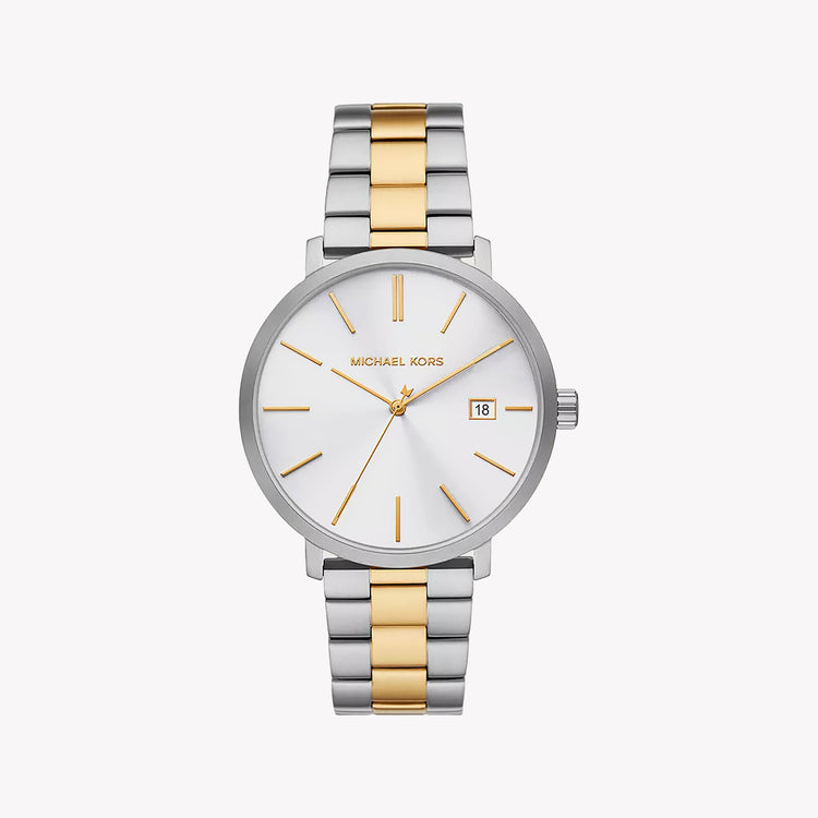 MICHAEL KORS MK9134 - MODERN ELEGANCE IN SILVER & GOLD MEN'S TIMEPIECE