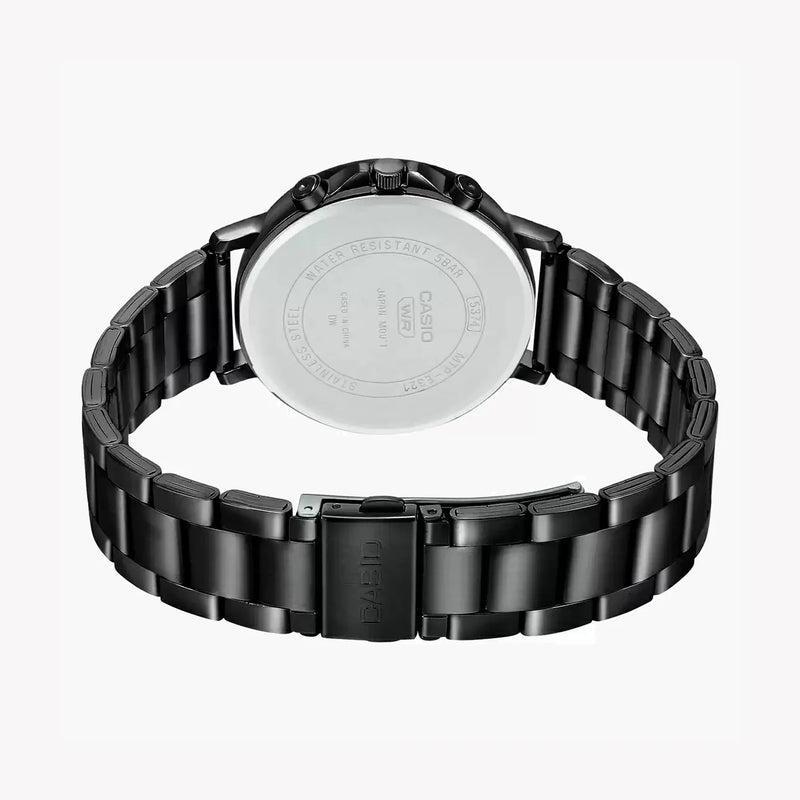 Casio Mtp-E321b-1avdf - Unyielding Elegance Men's Timepiece With Black Dial & Stainless Steel Band by i-watch