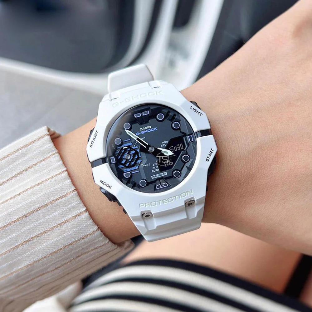 Casio G-Shock Men's White Resin Watch, Carbon Case | Ga-B001sf-7aer by i-watch