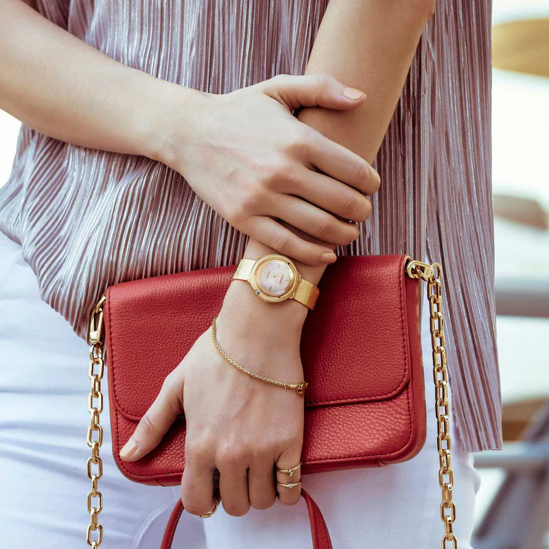 Citizen Em0642-87p - Chic Elegance In Gold & Beige With Eco-Drive Power by i-watch