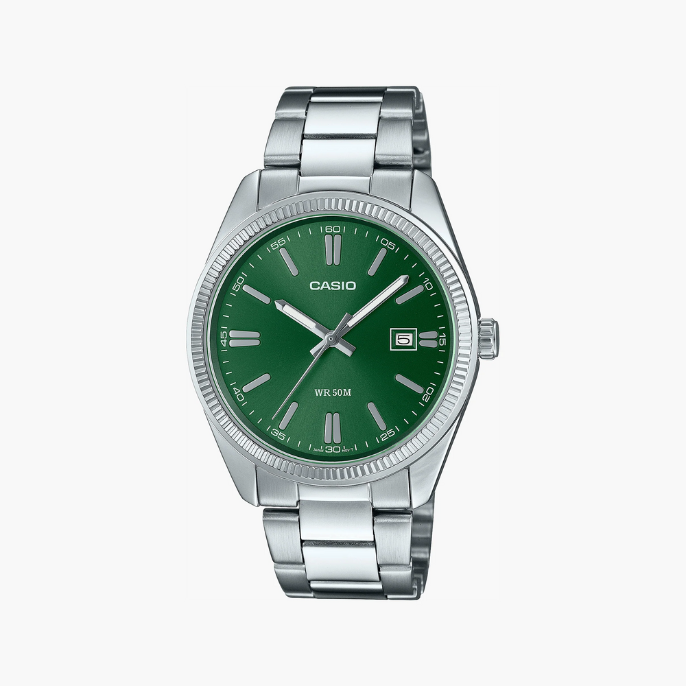 Casio Collection Mod. DATE - Forest Green Watch MTP-1302PD-3AVEF-i-Watch