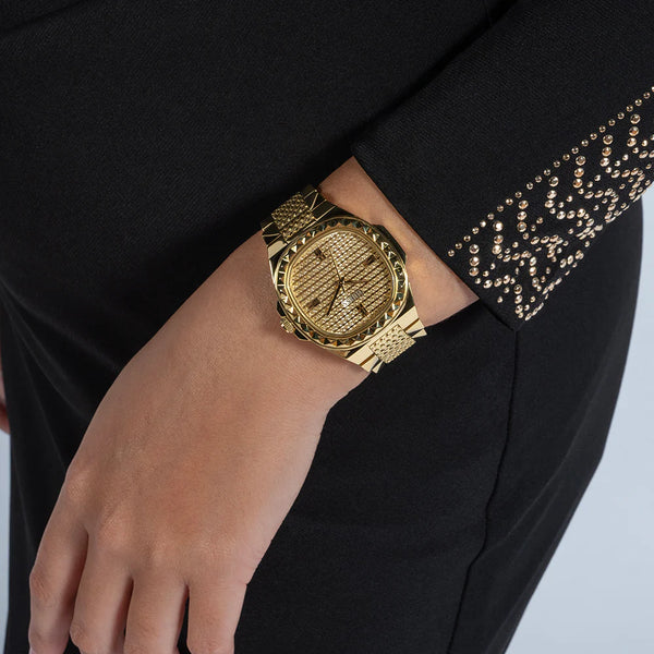 Guess Women's Gold Watch, Champagne Dial | Gw0601l1 by i-watch