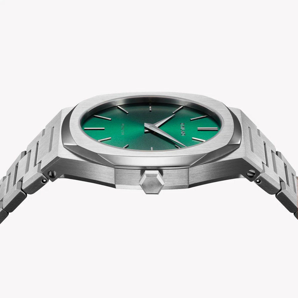 D1 MILANO Men's Silver Watch, Dark Green Dial | D1-UTBJ37 by i-watch