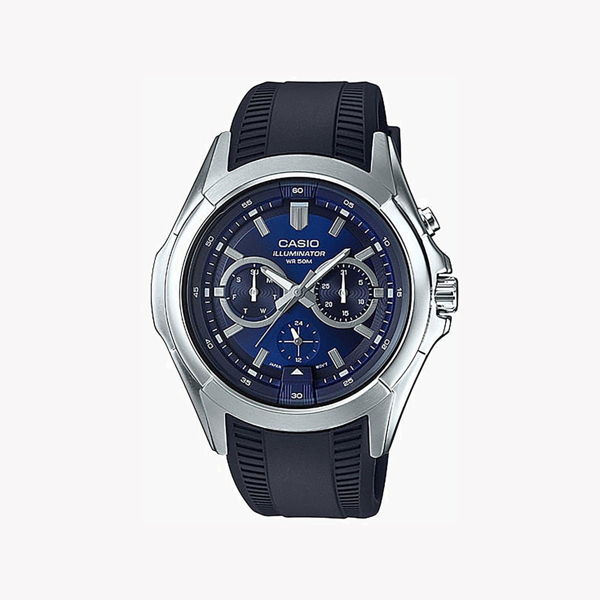 CASIO MTP-E204-2AVDF - SPORTY CONFIDENCE MEN'S WATCH with Blue Dial & Durable Resin Band