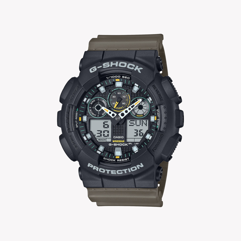 CASIO G-SHOCK GA-100TU-1A3E ADVENTURE READY - MEN'S BOLD DESIGN RESIN WATCH