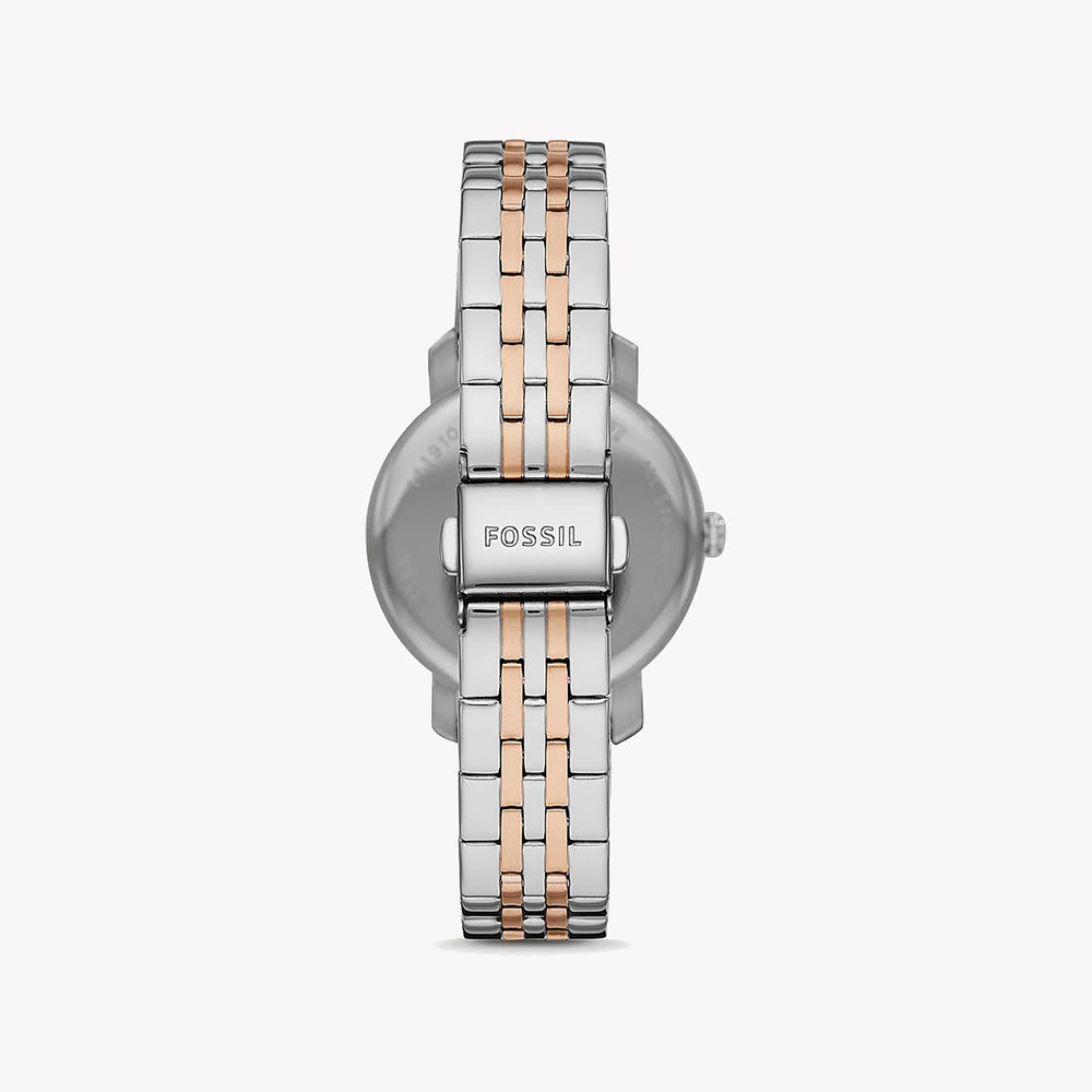 Fossil Women's Silver/Rose Stainless Steel Watch, Silver Dial | Bq3568 by i-watch