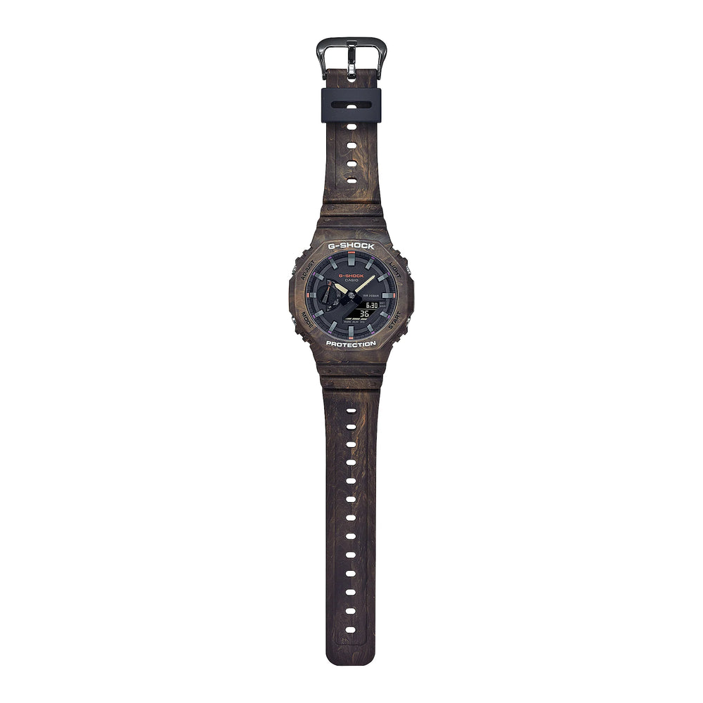 Casio G-Shock Ga-2100fr-5adr Bold Elegance - Men's Resilient Timepiece In Brown & Black by i-watch