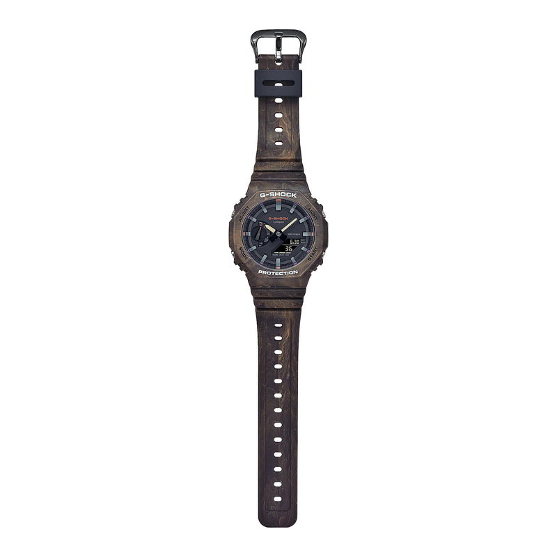 Casio G-Shock Ga-2100fr-5adr Bold Elegance - Men's Resilient Timepiece In Brown & Black by i-watch