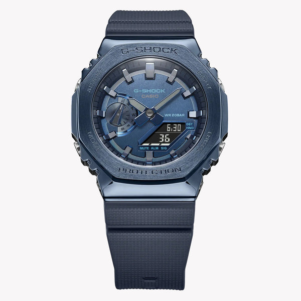 G-Shock Men's Blue Stainless Steel Watch, Blue Dial | Gm-2100n-2adr by i-watch