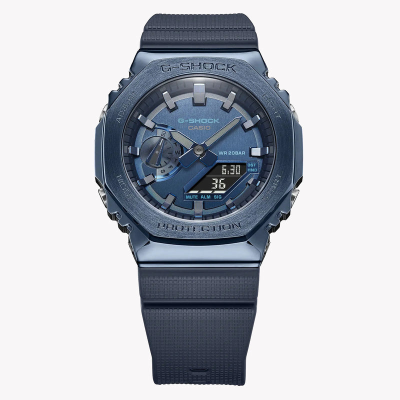 G-Shock Men's Blue Stainless Steel Watch, Blue Dial | Gm-2100n-2adr by i-watch