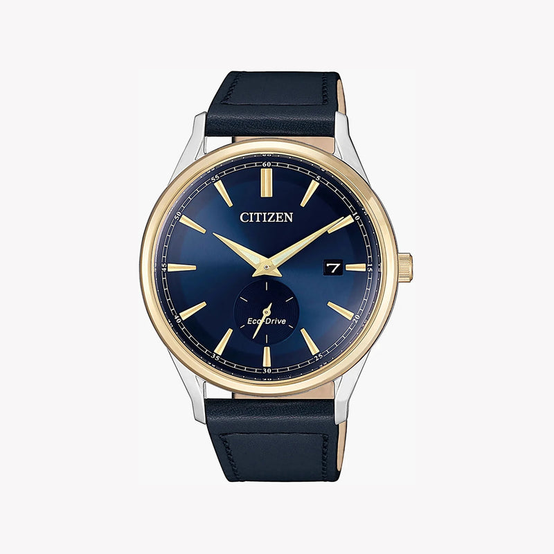 Citizen Bv1114-18l Dynamic Style - Men's Eco-Drive Watch With Blue Dial & Leather Band by i-watch