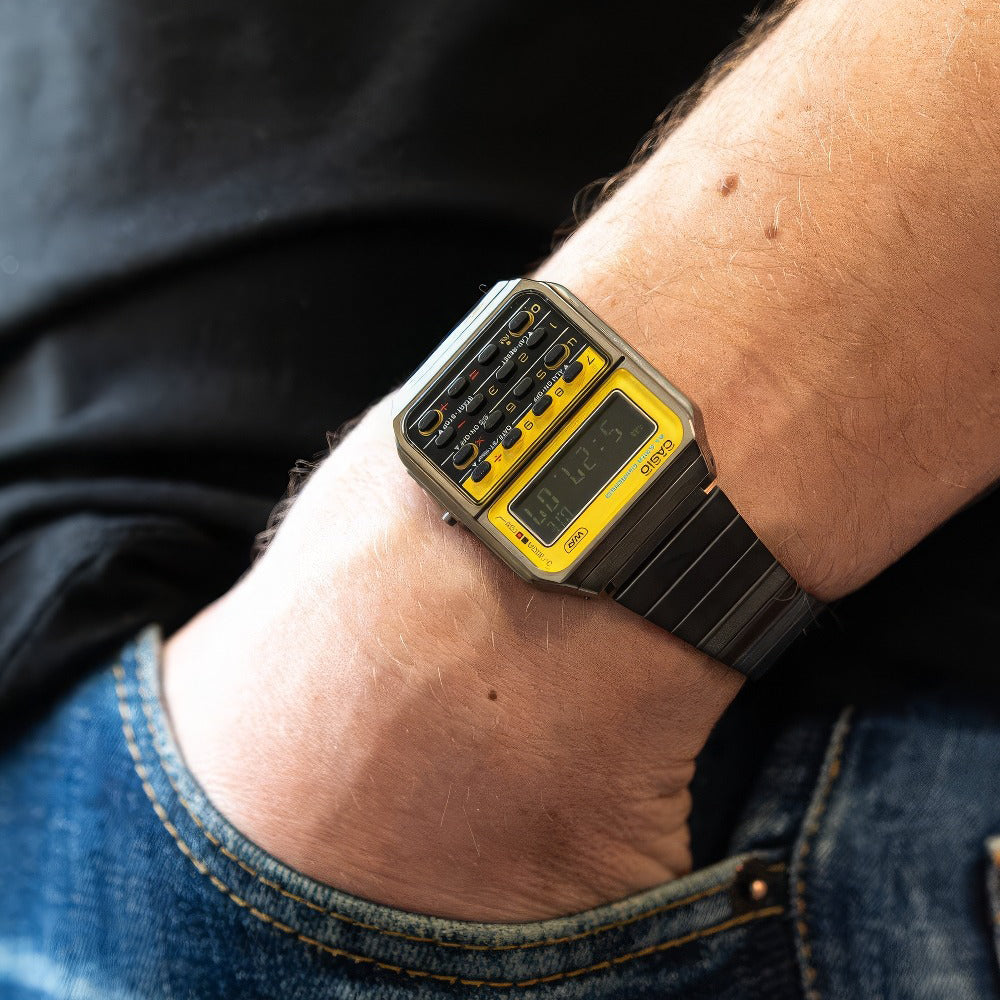 CASIO CA-500WEGG-9B DYNAMIC VERSATILITY - SPORTY STYLISH MEN'S DIGITAL WATCH with Chrome Plated Resin Case-i-Watch-5