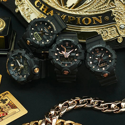 Casio G-Shock Ga-710b-1a9dr - Bold Black Sporty Timepiece For Men by i-watch