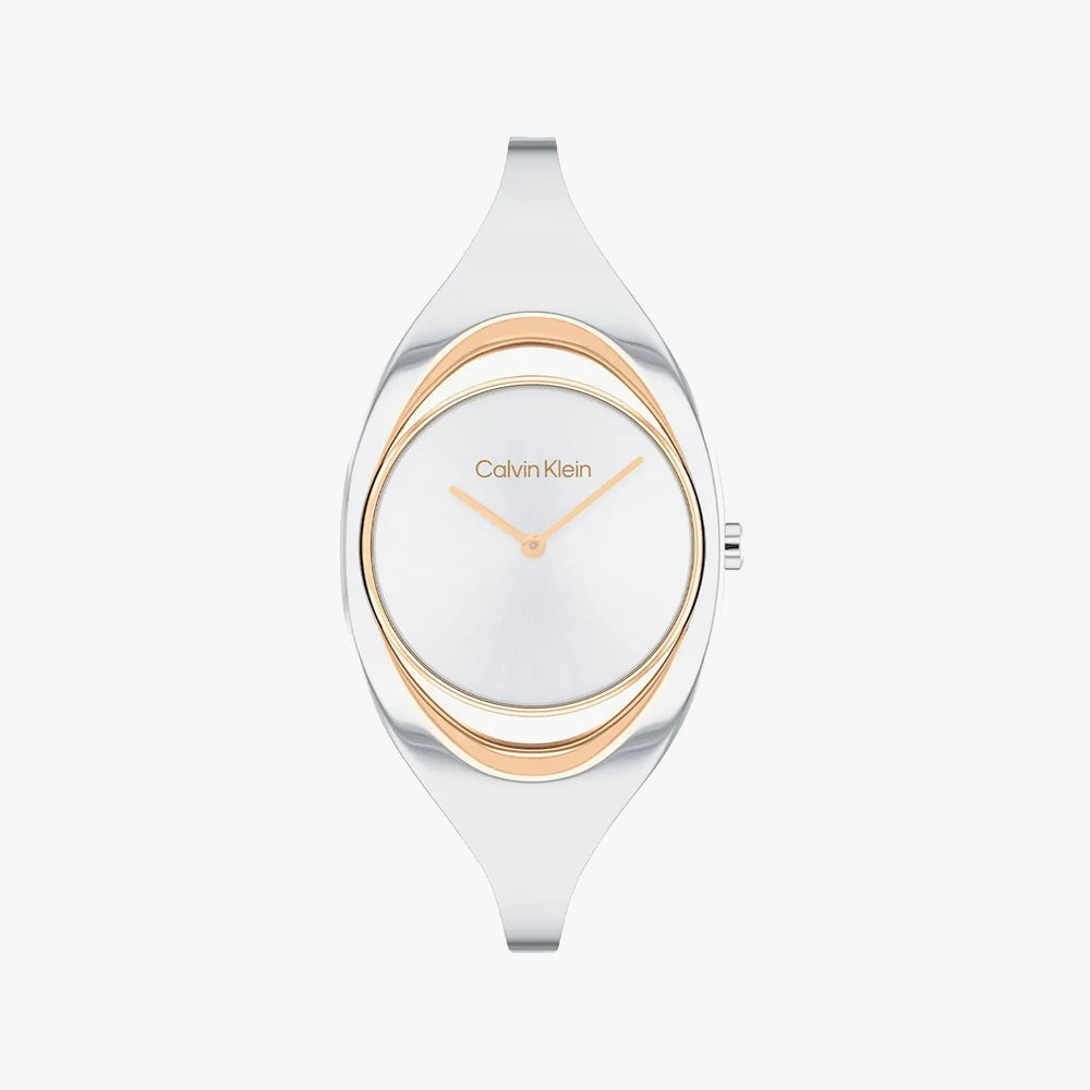 Ck Calvin Klein Men's Silver Watch, White Dial | K2g271c1 by i-watch