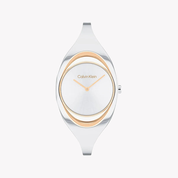 Ck Calvin Klein Men's Silver Watch, White Dial | K2g271c1 by i-watch