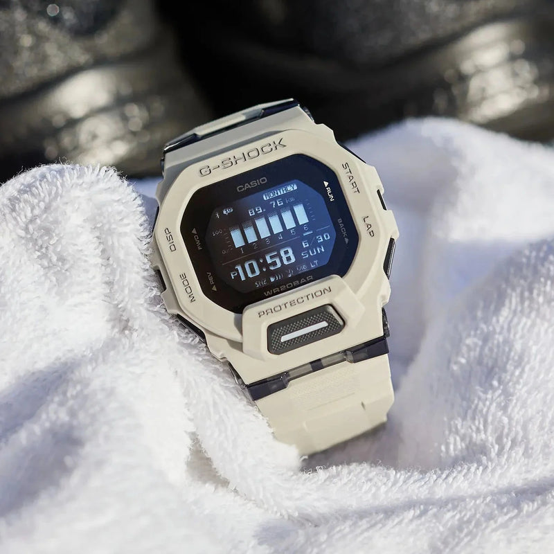 G-Shock Men's White Resin Watch, Sporty Style | Gbd-200uu-9dr by i-watch