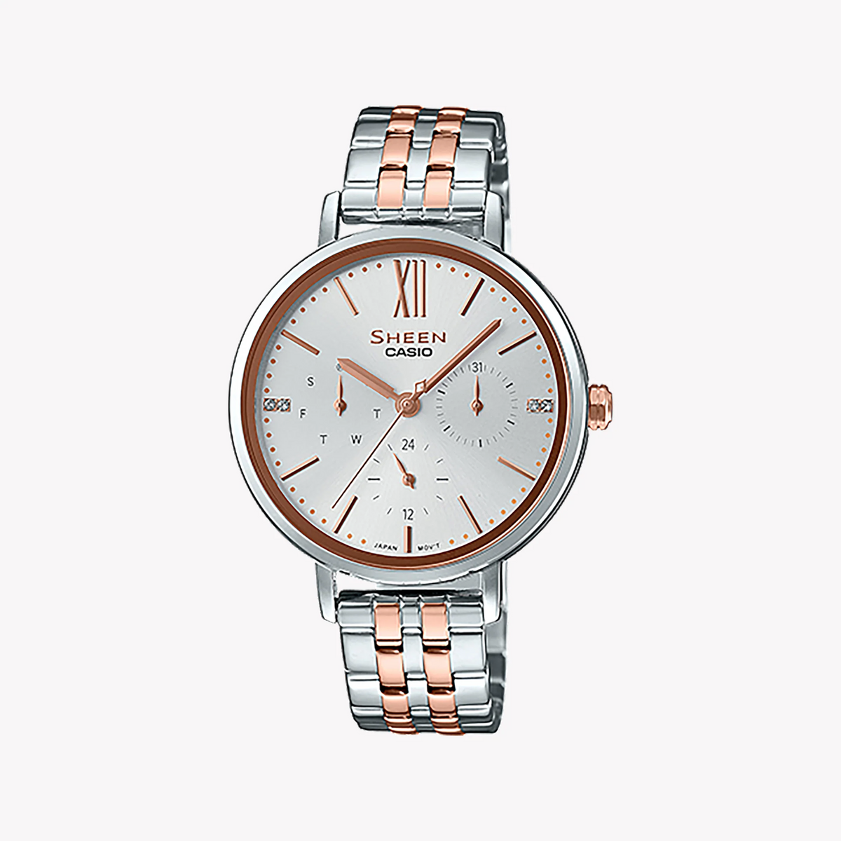 Casio She-3064spg-7audf Sporty Elegance - Sophisticated Women's Timepiece With Swarovski Crystals by i-watch