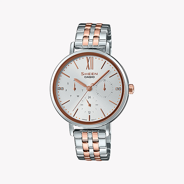 Casio She-3064spg-7audf Sporty Elegance - Sophisticated Women's Timepiece With Swarovski Crystals by i-watch
