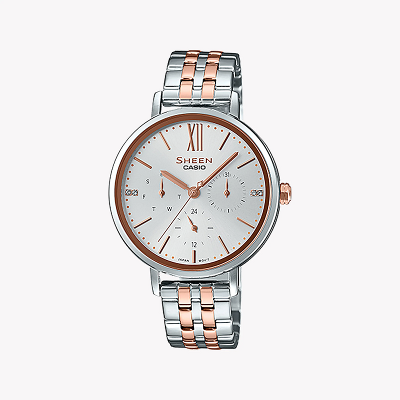 Casio She-3064spg-7audf Sporty Elegance - Sophisticated Women's Timepiece With Swarovski Crystals by i-watch