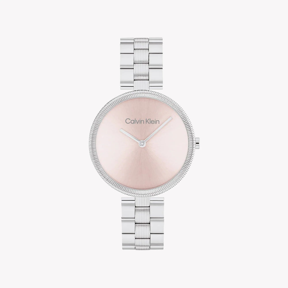 Ck Calvin Klein Women's Stainless Steel Watch, Pink Dial | K3m23121 by i-watch