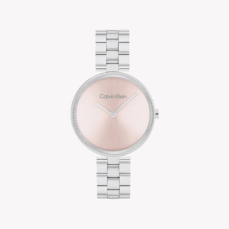 Ck Calvin Klein Women's Stainless Steel Watch, Pink Dial | K3m23121 by i-watch