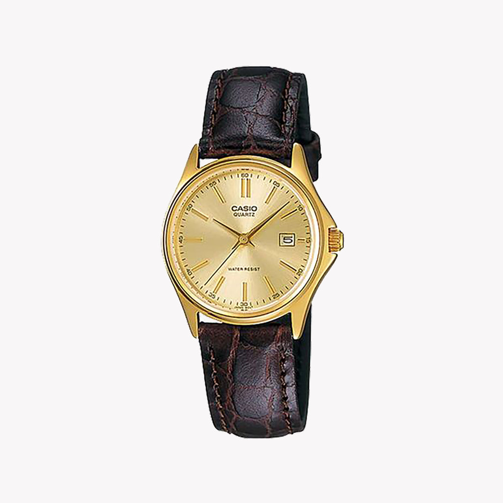LTP-1183Q-9ADF TIMELESS ELEGANCE - SOPHISTICATED WOMEN'S WATCH WITH GOLD FINISH & LEATHER STRAP