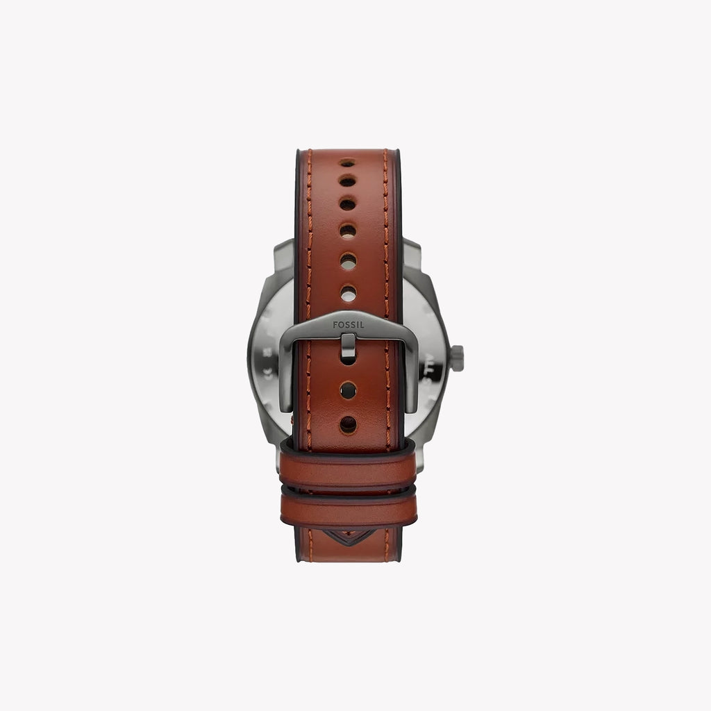 FOSSIL FS5900 - TIMELESS ELEGANCE MEN'S WATCH WITH GREY DIAL & BROWN LEATHER BAND-i-Watch-2