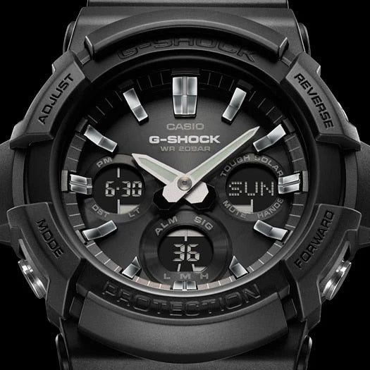 G-Shock Gas-100b-1adr: Men's Sporty Elegance - Black Resin Timepiece For Adventure & Style by i-watch