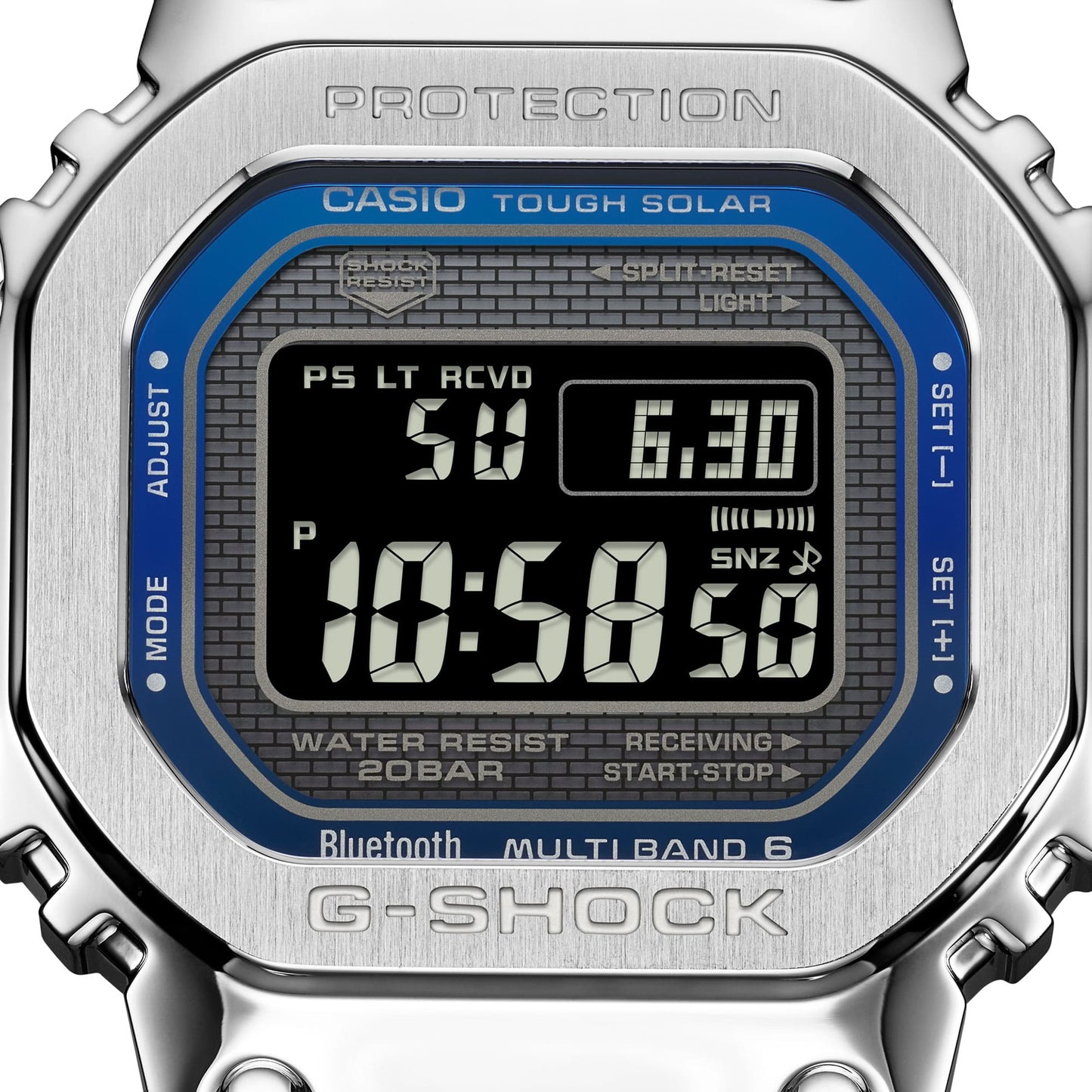 Casio GMW-B5000D-2 FULL METAL Silver Men's Watch