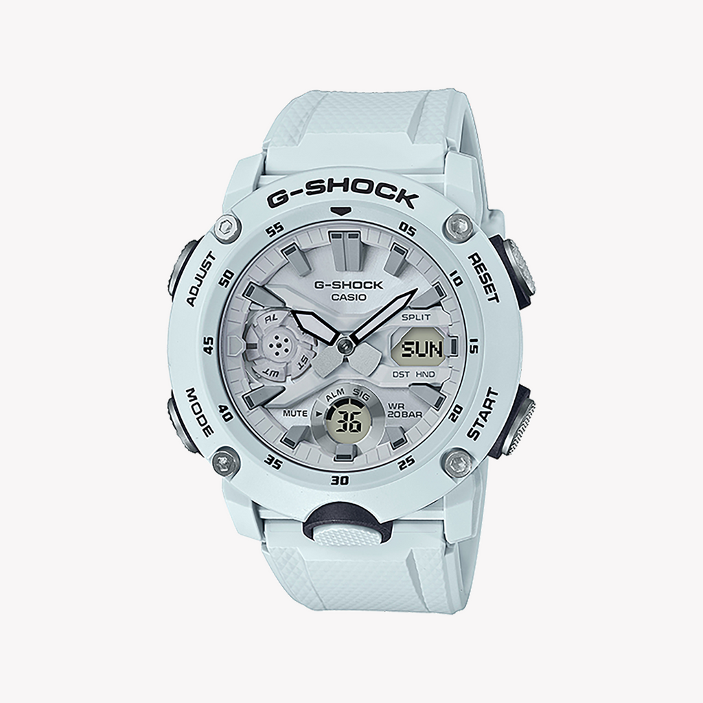 CASIO G-SHOCK GA-2000S-7ADR ADVENTURE READY - STYLISH WHITE MEN'S WATCH WITH SHOCK RESISTANCE