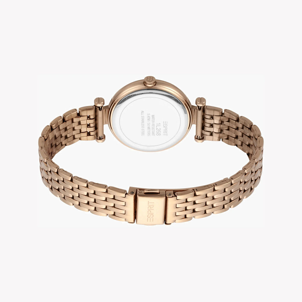 Esprit Women's Rose Gold Watch, Stainless Steel Band | Es1l111m0025 by i-watch