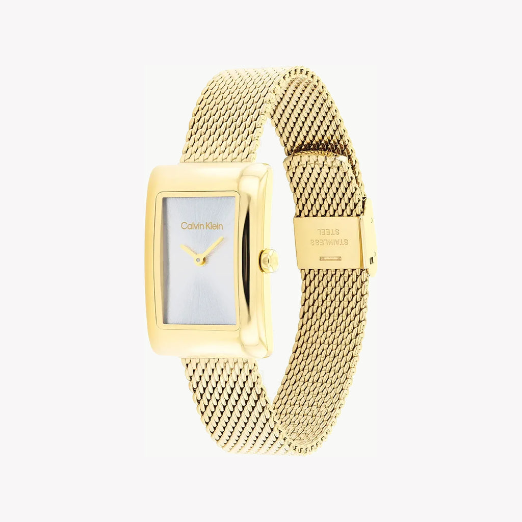 CK CALVIN KLEIN GOLD RADIANCE - ELEGANT WOMEN'S WATCH WITH STAINLESS STEEL BAND AND SILVER DIAL-i-Watch-2