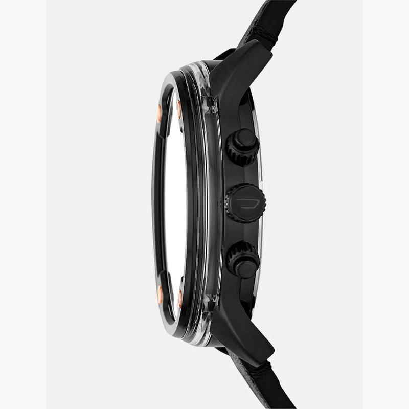 Diesel Men's Black Leather Watch, Stainless Steel Case | Dz7428 by i-watch