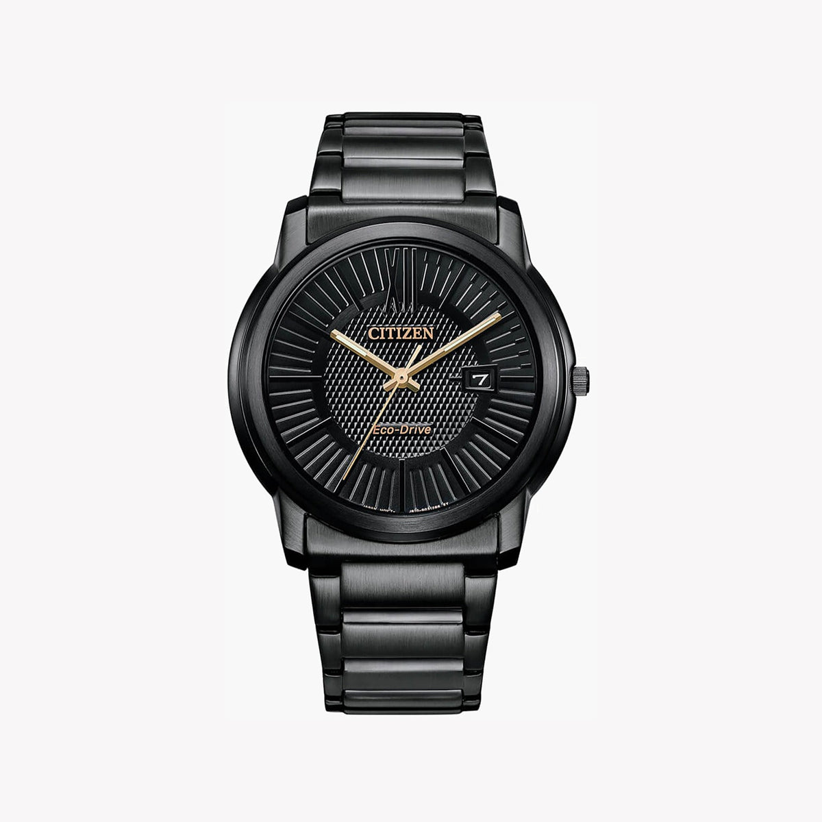 CITIZEN AW1217-83E BOLD LUXURY - Eco-Drive Men's Watch with Black Stainless Steel Band and Sleek Design