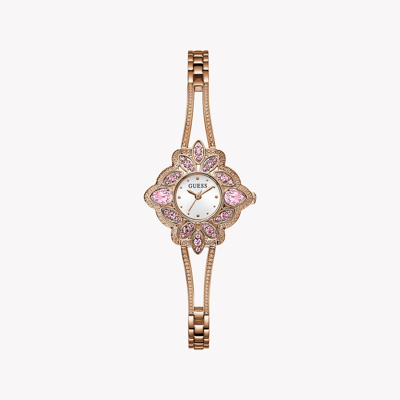 Guess Women's Rose Gold Watch, Silver Dial | Gw0681l3 by i-watch