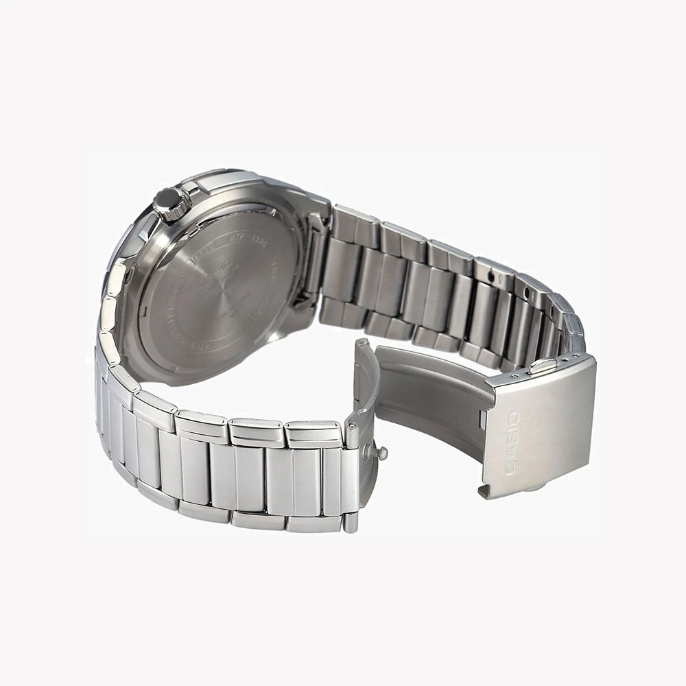 Casio Mtp-1326d-1a2 Elegant Sport - Stylish Stainless Steel Men's Watch With Black Dial And Date Display by i-watch