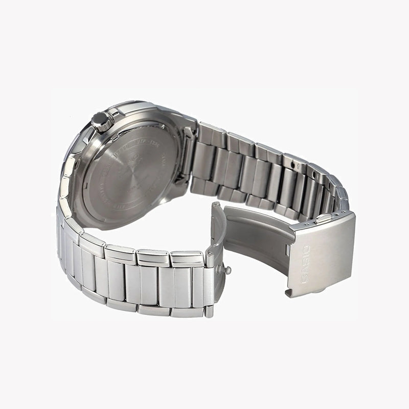 Casio Mtp-1326d-1a2 Elegant Sport - Stylish Stainless Steel Men's Watch With Black Dial And Date Display by i-watch