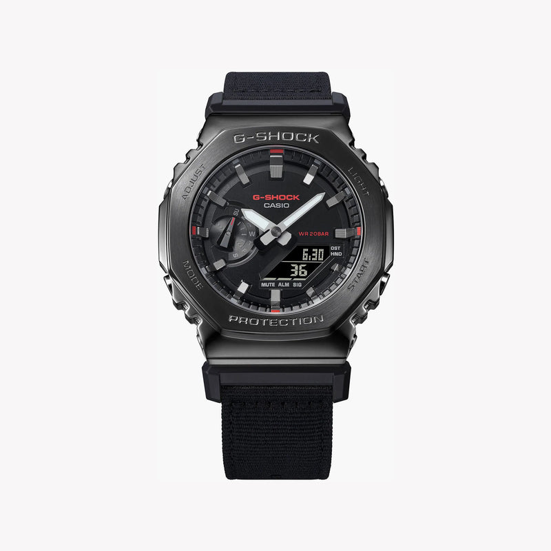 G-Shock Men's Black Stainless Steel, Black Resin | Gm-2100cb-1adr by i-watch