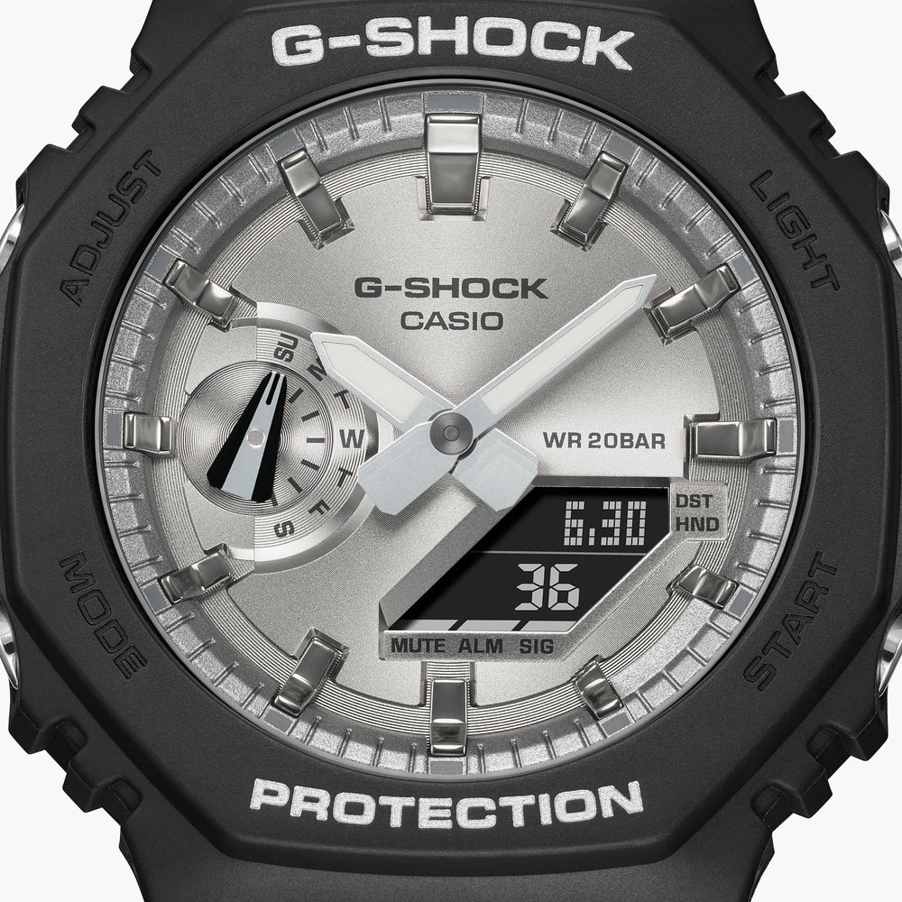 Casio G-Shock Ga-2100sb-1adr Oak - Durable Elegance Men's Watch In Black Resin by i-watch