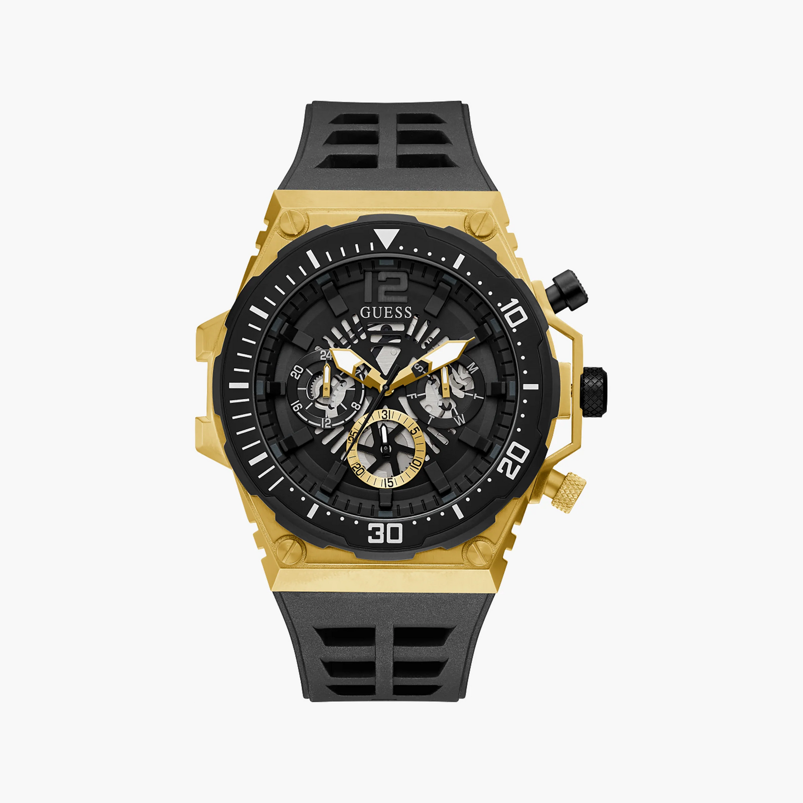 Guess Watches Men's Gold Watch, Multicolor Dial | Gw0325g1 by i-watch