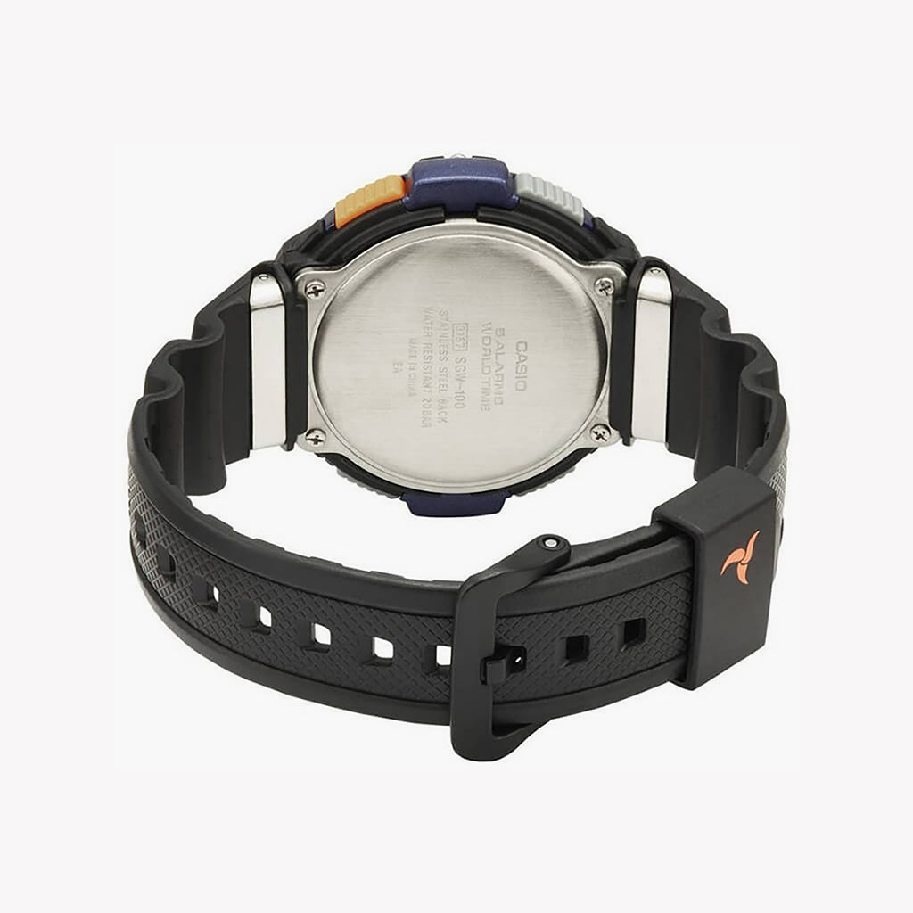 CASIO G-SHOCK SGW-100-2BCF ADVENTURER - RUGGED MULTIFUNCTION MEN'S WATCH with black resin band and versatile features-i-Watch-2