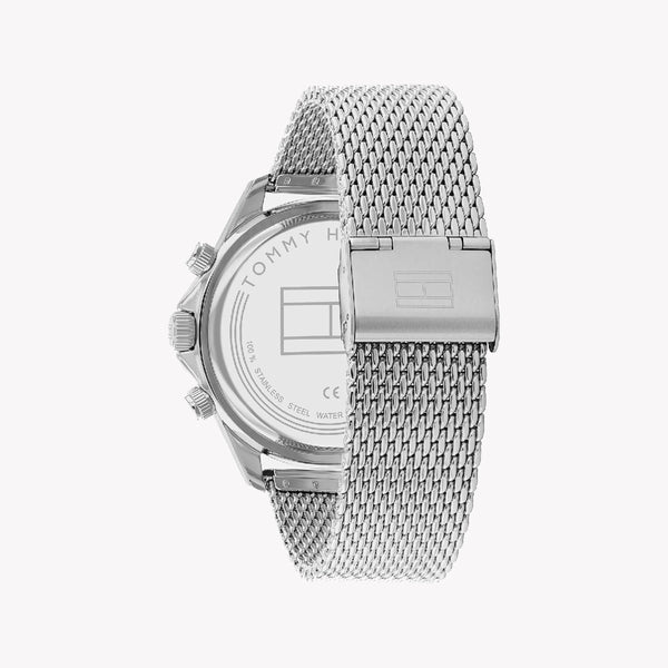 Tommy Hilfiger Men's Blue Stainless Steel Watch, Silver Band | 1683485 by i-watch