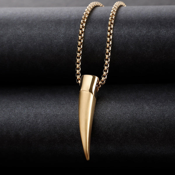 Zink Men's Gold Stainless Steel Necklace | Zjpd024-G